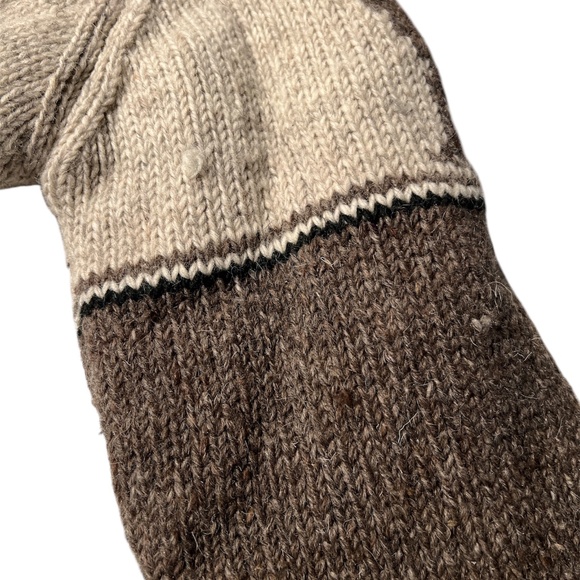 Northern Lifestyles Canada Handknitted Wool Deer/Moose Zip Up Lined Jacket S - Picture 7 of 7